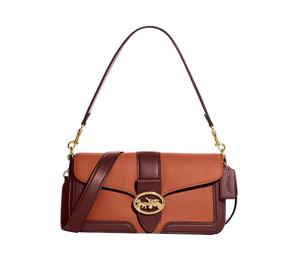 Buy Coach Georgie Refined Pebbled Leather With Smooth Leather Accents Crossbody Bag Shoulder Bag Women's Sunset Red at Sasom – Authentic and Ready to Ship
