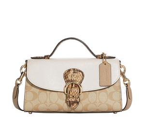 Buy Coach Leather Shoulder Bag Crossbody Bag Small Size Women's Classic Ivory With Monogram at Sasom – Authentic and Ready to Ship