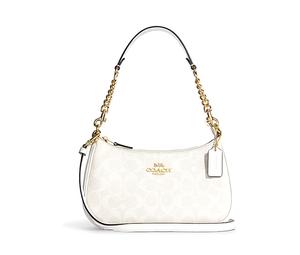 Buy Coach Teri 25 Monogram Shoulder Bag Medium Women's White at Sasom – Authentic and Ready to Ship