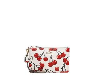 Buy Coach Wristlet Polished Pebbled Leather Cow Leather Coin Purse Handheld Wrist Bag Small Size Women's White/Red at Sasom – Authentic and Ready to Ship