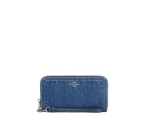Buy Coach Denim Wallet Small Size Women's Blue at Sasom – Authentic and Ready to Ship