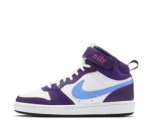 Buy Nike Court Borough Mid 'White Purple Blue' GS at Sasom – Authentic and Ready to Ship