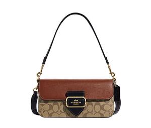 Buy Coach Patchwork Cow Leather Portable Crossbody Bag Shoulder Bag Women's Khaki & Brown at Sasom – Authentic and Ready to Ship
