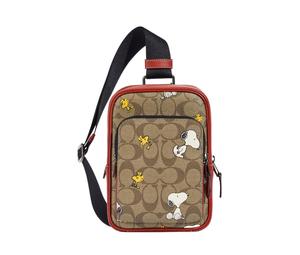 Buy Peanuts X Snoopy X Coach Track Sling Bags at Sasom – Authentic and Ready to Ship