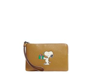 Buy Coach PEANUTS Collaboration Wristlet Leather Wrist Bags Clutches Small Size Women's Linen at Sasom – Authentic and Ready to Ship