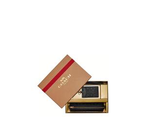 Buy Coach Pencil Case Smooth Calf Leather Pencil Case Makeup Bag Document Bag Gift Box Set Small Size Women's Black at Sasom – Authentic and Ready to Ship