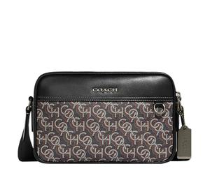 Buy Coach Graham PVC Cow Leather Patchwork Camera Bag Shoulder Bag Crossbody Bag Medium Size Unisex Gray & Black at Sasom – Authentic and Ready to Ship
