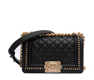 Buy Chanel LEBOY Grained Embossed Calfskin Shoulder Bag Crossbody Bag Women's Black at Sasom – Authentic and Ready to Ship
