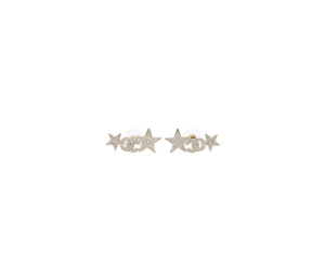 Buy Chanel Cc Star Earrings In Gold Metal And Crystal at Sasom – Authentic and Ready to Ship