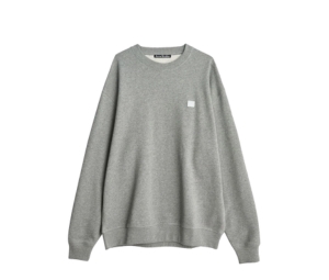 Buy Acne Studios Forba Face Crewneck Sweatshirt Light Gray Melange at Sasom – Authentic and Ready to Ship