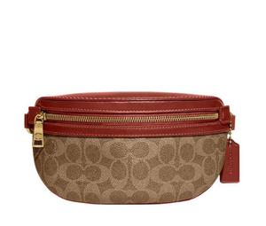 Buy Coach Belt Coated Canvas With Calfskin One Shoulder Crossbody Fanny Pack Small Size Women's Tan at Sasom – Authentic and Ready to Ship