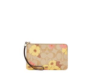 Buy Coach Wristlet Coated Canvas With Leather Mahjong-Themed Wrist Bags And Clutches Small Size Women's Khaki at Sasom – Authentic and Ready to Ship
