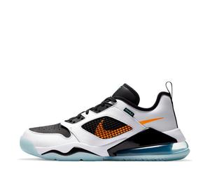 jordan mars 270 low white black orange aqua