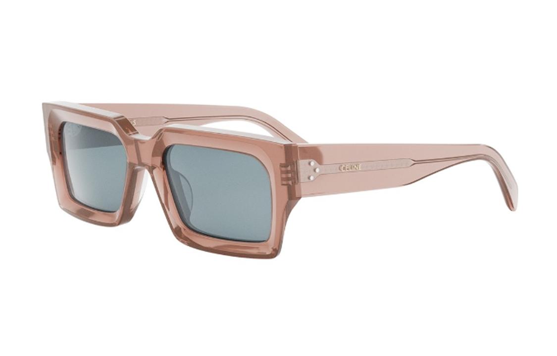 Celine Acetyl Irregular Shape Sunglasses Unisex Light Brown