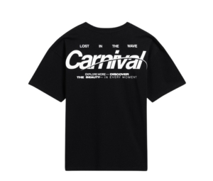 Buy Carnival Lost In The Wave Ovs T-Shirt Black (SS25) at Sasom – Authentic and Ready to Ship