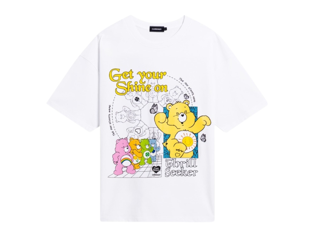 https://d2cva83hdk3bwc.cloudfront.net/CNV-TSACXCBSOOTSWRJUT-carnival-x-care-bears-shine-on-ovs-t-shirt-white-1.jpg