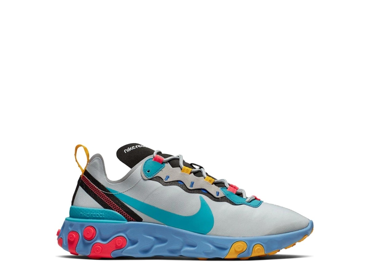 国内配送 NIKE REACT ELEMENT 55 WOLF GREY /TEAL NEBULA-BLACK Buy & Sell Nike React Element 55 Teal Nebula | SASOM