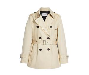 Buy Coach Solid Short Trench Coat Women's Ecru at Sasom – Authentic and Ready to Ship