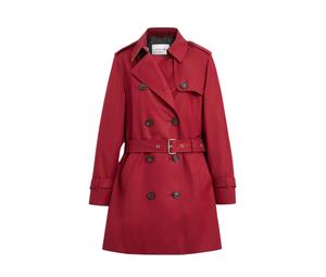 Buy Coach Solid Mid Trench Coat Women's Red at Sasom – Authentic and Ready to Ship