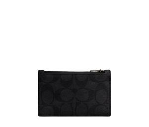 Buy Coach Card Case Coated Canvas Card Holder Mini Women's Charcoal at Sasom – Authentic and Ready to Ship
