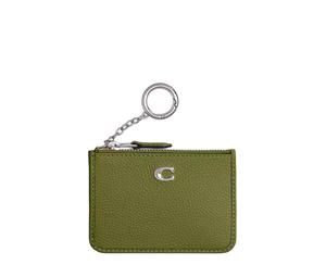 Buy Coach Mini Id Skinny Leather Card Holder Mini Women's Olive Green at Sasom – Authentic and Ready to Ship
