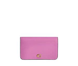 Buy Coach Essential Calfskin Card Holder Mini Women's Fuchsia at Sasom – Authentic and Ready to Ship