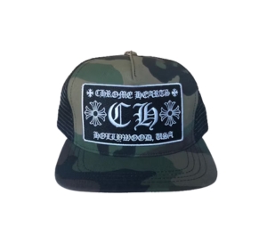Buy Chrome Hearts CH Hollywood Trucker Hat Camo And Black at Sasom – Authentic and Ready to Ship