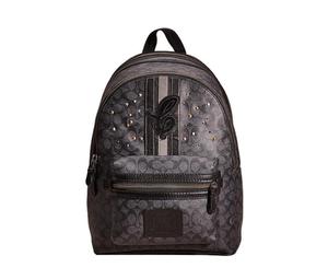 Buy Coach Academy Canvas With Leather Backpack Large Size Women's Black at Sasom – Authentic and Ready to Ship