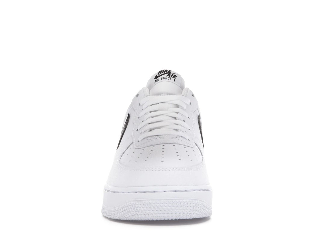 Nike Nike Air Force 1 Low 07 White Black Pebbled Leather - view 2