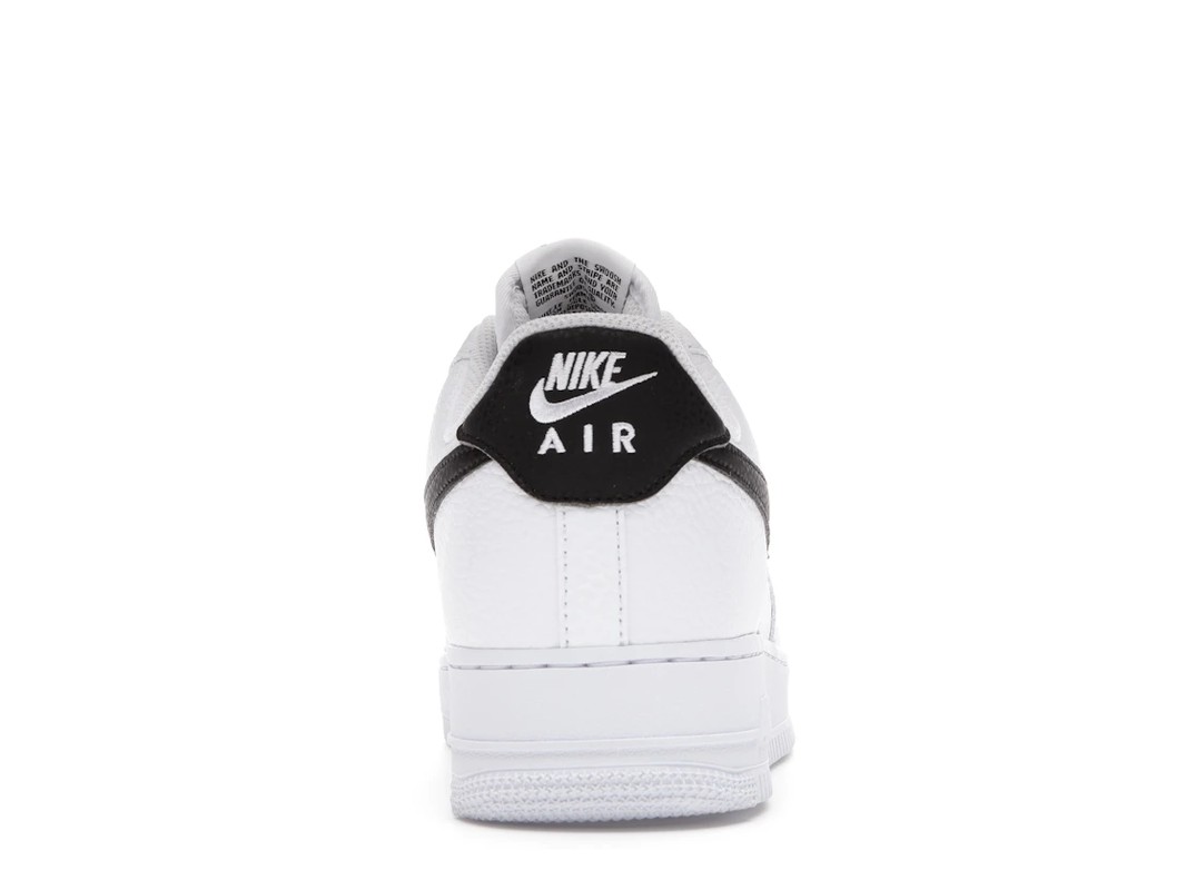 Nike Nike Air Force 1 Low 07 White Black Pebbled Leather - view 4