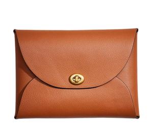 Buy Coach Pouch Leather Wrist Bags Clutches Extra Large Women's Brown at Sasom – Authentic and Ready to Ship