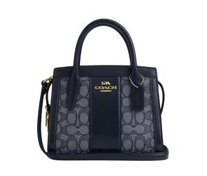 Buy Coach ANDREA Jacquard With Calfskin Shoulder Bag Crossbody Bag Handbag Small Size Women's Midnight Navy at Sasom – Authentic and Ready to Ship