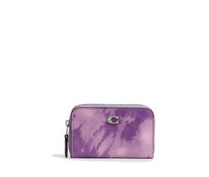Buy Coach Zip Around Smooth Leather Wallet Small Size Women's Purple at Sasom – Authentic and Ready to Ship