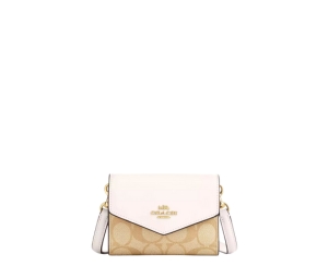 Buy Coach Mini Envelope Wallet In Light Khaki Chalk Signature Canvas at Sasom – Authentic and Ready to Ship