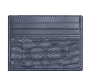 Buy Coach Card Case Canvas With Calfskin Card Holder Mini Men's Dark Blue at Sasom – Authentic and Ready to Ship