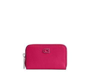 Buy Coach Zip Around Cross-Stitch Leather Card Holder Small Size Women's Dragon Fruit Red at Sasom – Authentic and Ready to Ship