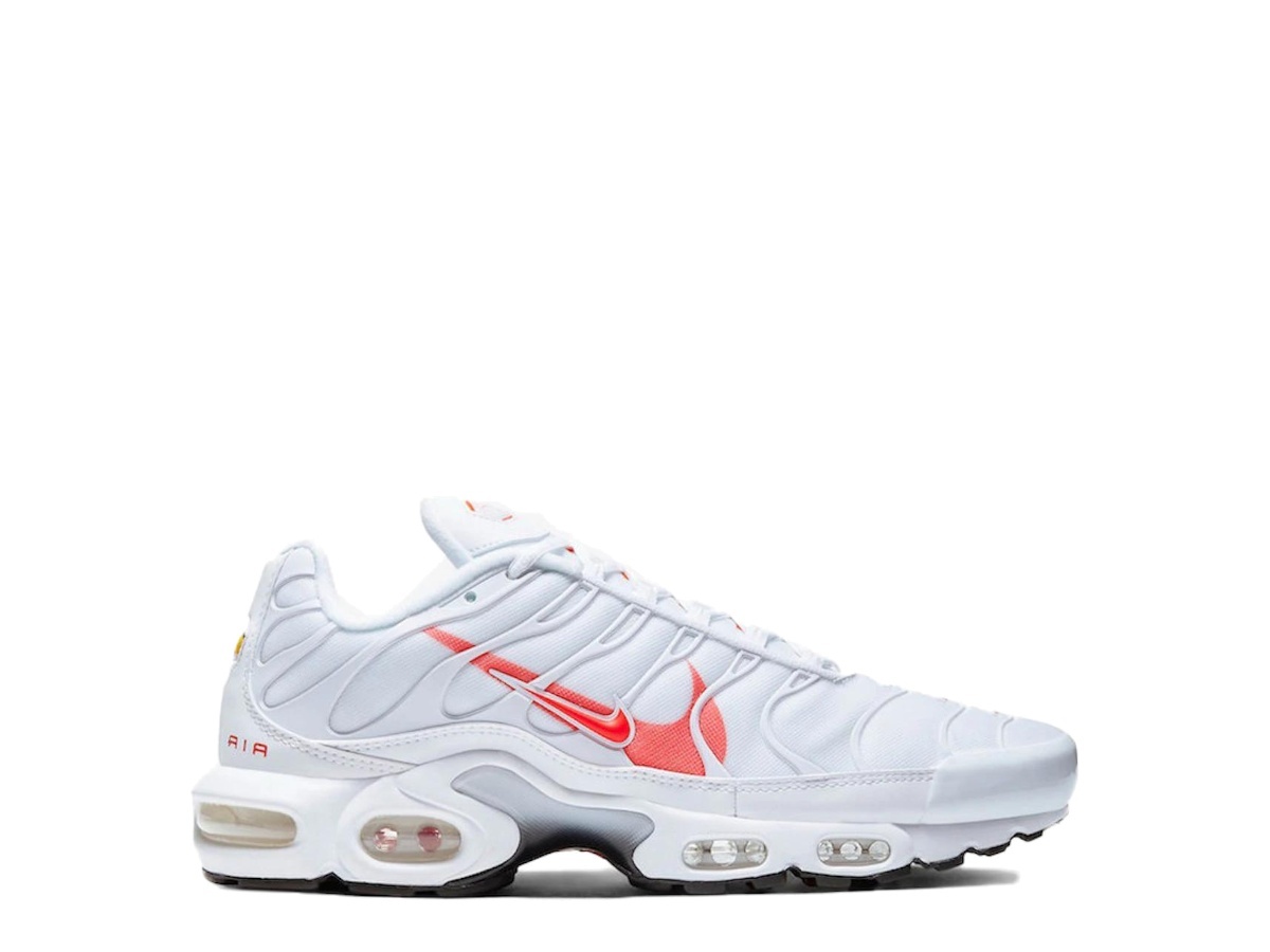 nike air max plus white crimson