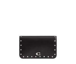 Buy Coach Card Case Delicate Calfskin Card Holder Mini Women's Silver & Black at Sasom – Authentic and Ready to Ship