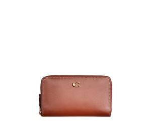 Buy Coach Zip Around Calfskin Coin Purses Wallets Small Size Unisex Brown at Sasom – Authentic and Ready to Ship