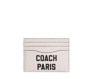 Buy Coach Card Case Litchi Grain Leather Card Clip Card Holder Mini Men's White at Sasom – Authentic and Ready to Ship