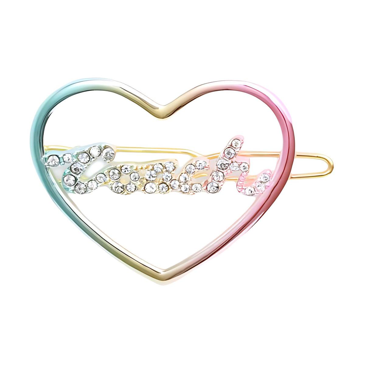 COACH HAIR CLIPS Coach Pavé Coach Script Barrette Hair Clip Accessory CV252 Gold main image 4