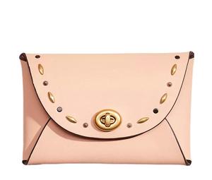 Buy Coach Pouch Leather Clutch Medium Size Women's Nude at Sasom – Authentic and Ready to Ship