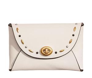 Buy Coach Pouch Leather Wallet Clutch Medium Size Women's Dove Gray at Sasom – Authentic and Ready to Ship