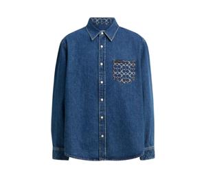 Buy Coach Shirts Men Blue at Sasom – Authentic and Ready to Ship
