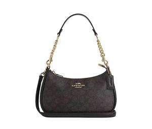 Buy Coach Teri Artificial Leather With Recycled Leather Shoulder Bag Crossbody Bag Handbag Medium Size Women's Dark Brown at Sasom – Authentic and Ready to Ship
