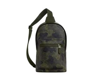 Buy Coach West Coated Canvas Sling Bag, Crossbody Bag Small Size Men's Green at Sasom – Authentic and Ready to Ship