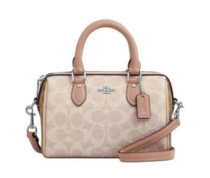 Buy Coach Rowan PVC Boston Bag Shoulder Bag Crossbody Bag Handbag Small Size Women's Milk Tea Beige at Sasom – Authentic and Ready to Ship