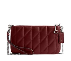 Buy Coach Pouch Nappa Leather Clutch Small Size Women's Burgundy at Sasom – Authentic and Ready to Ship