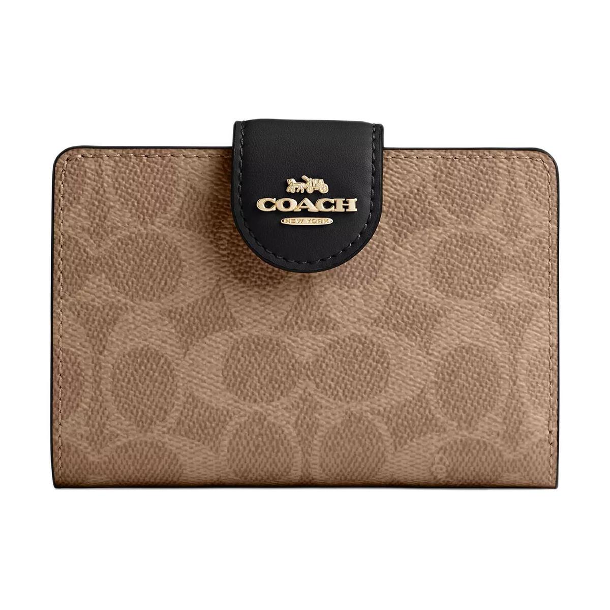 SASOM | bags Coach Signature Leather Wallet Medium Size Women's