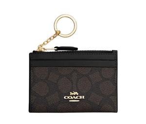 Buy Coach Skinny Id Case Artificial Leather Plastic Card Holder Mini Women's Walnut & Black at Sasom – Authentic and Ready to Ship